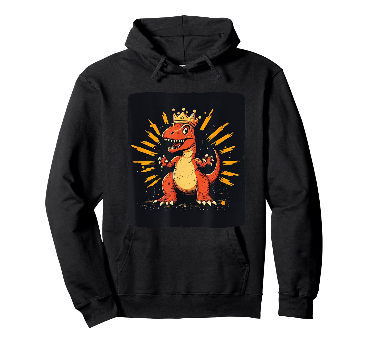 Cool Red Dinosaur with Crown Costume for Kingdom Lovers T-Shirt