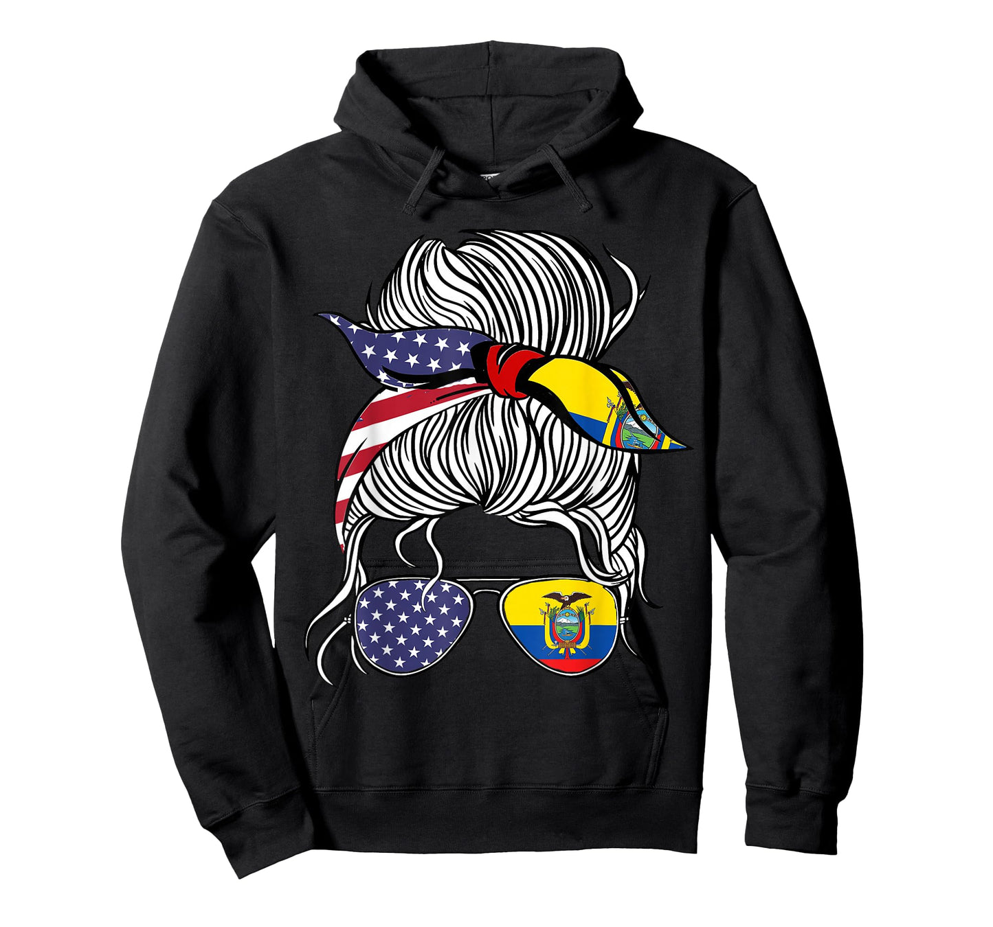 American Ecuadorian Patriot Flag Women Girl Ecuador Grown T-Shirt