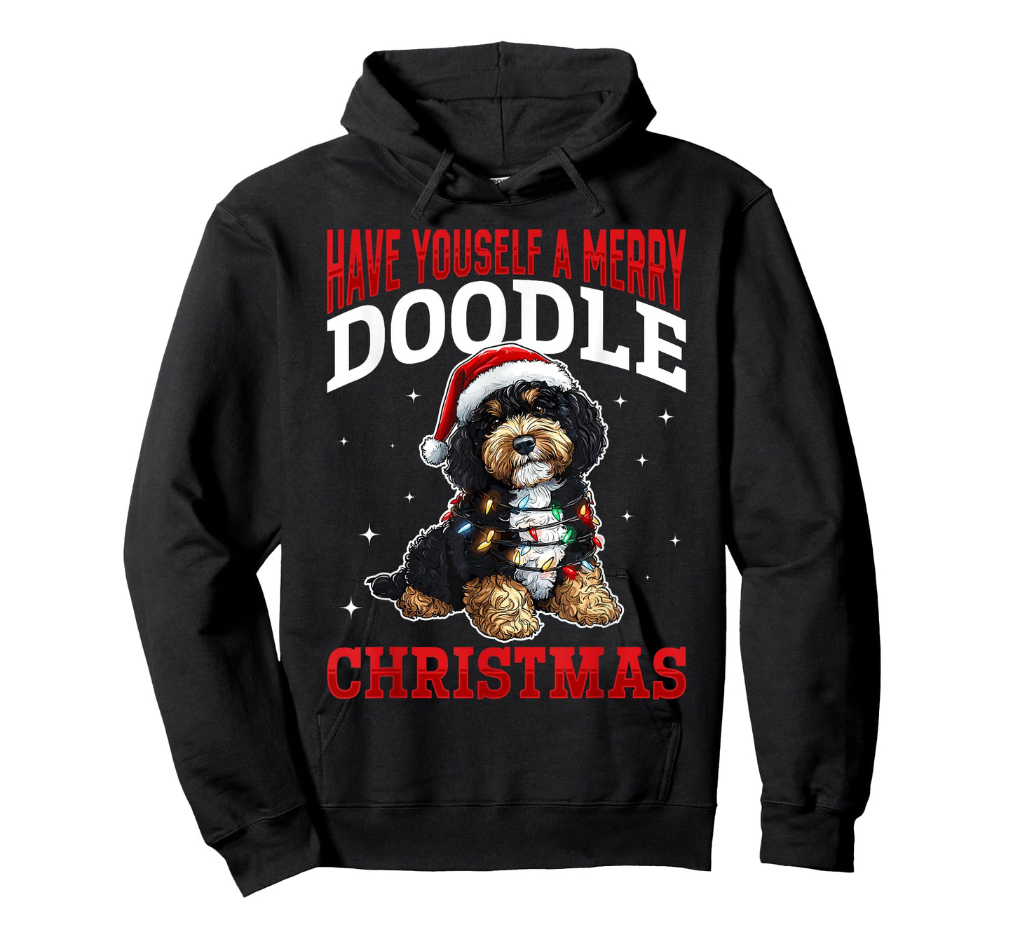 Bernedoodle Christmas Dog Breed Have Yourself a Merry Doodle Men Women Kids T-Shirt