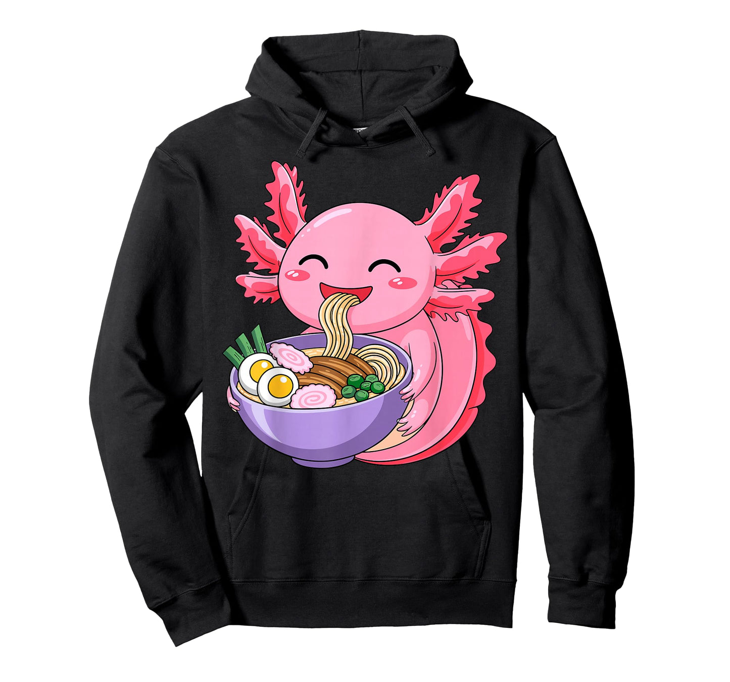 Cute Axolotl Ramen Lover Anime Noodle Tee Japanese Kawaii T-Shirt