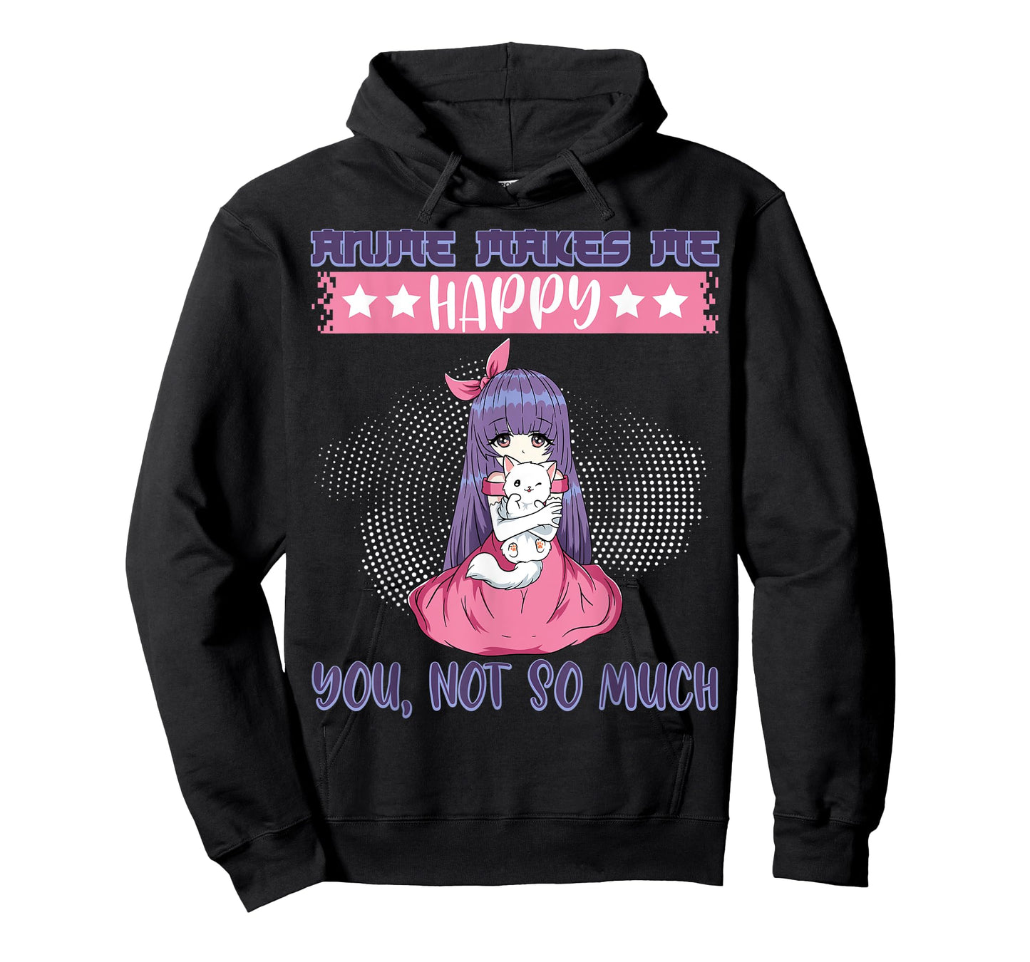 Anime Makes Me Happy You, Not So Much Episode Anime Cast Cat T-Shirt