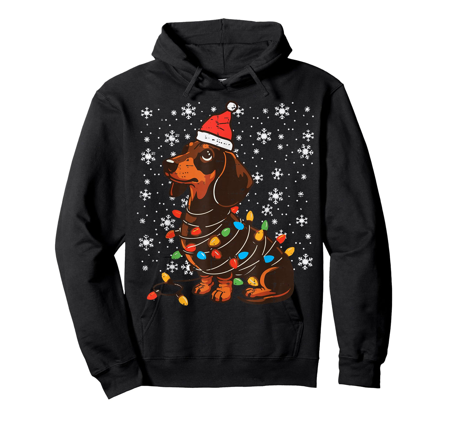 Christmas Dog Dachshund Santa Xmas Wiener Women Men Kids T-Shirt