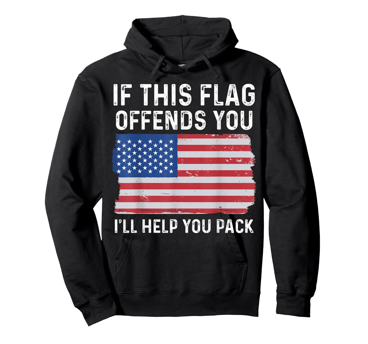 If This Flag Offends You I'll Help You Pack Patriotic Women Men T-Shirt