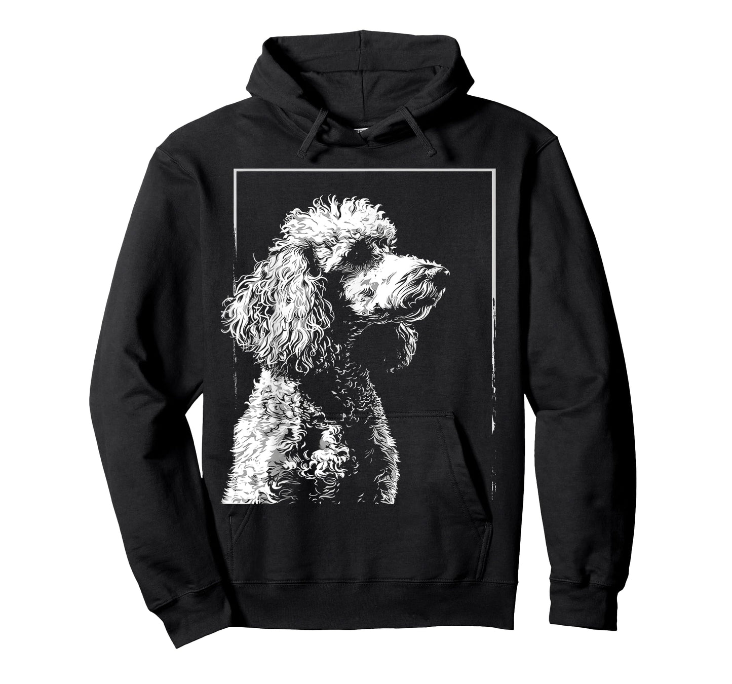 Poodle Motif Pet Art Dog Poodle T-Shirt for Men Women Kids