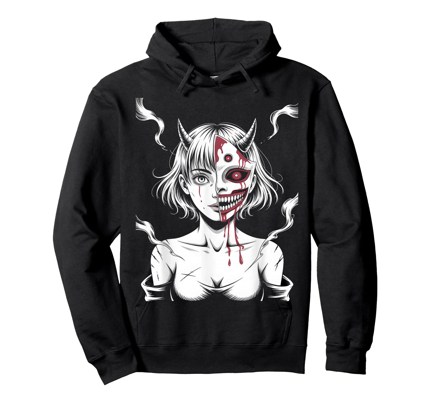 Horror Anime Manga Japanese Creepy Kawaii Goth Grunge Waifu T-Shirt