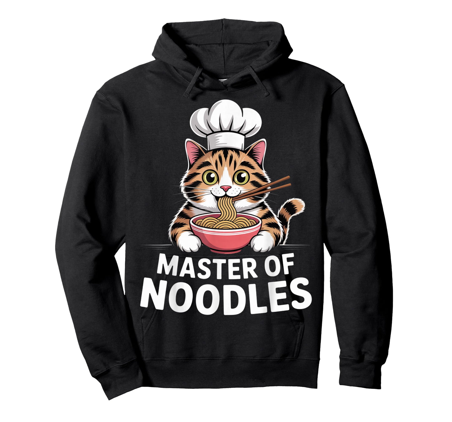 Master of Noodles Kawaii Ramen Chef Cat Cute T-Shirt