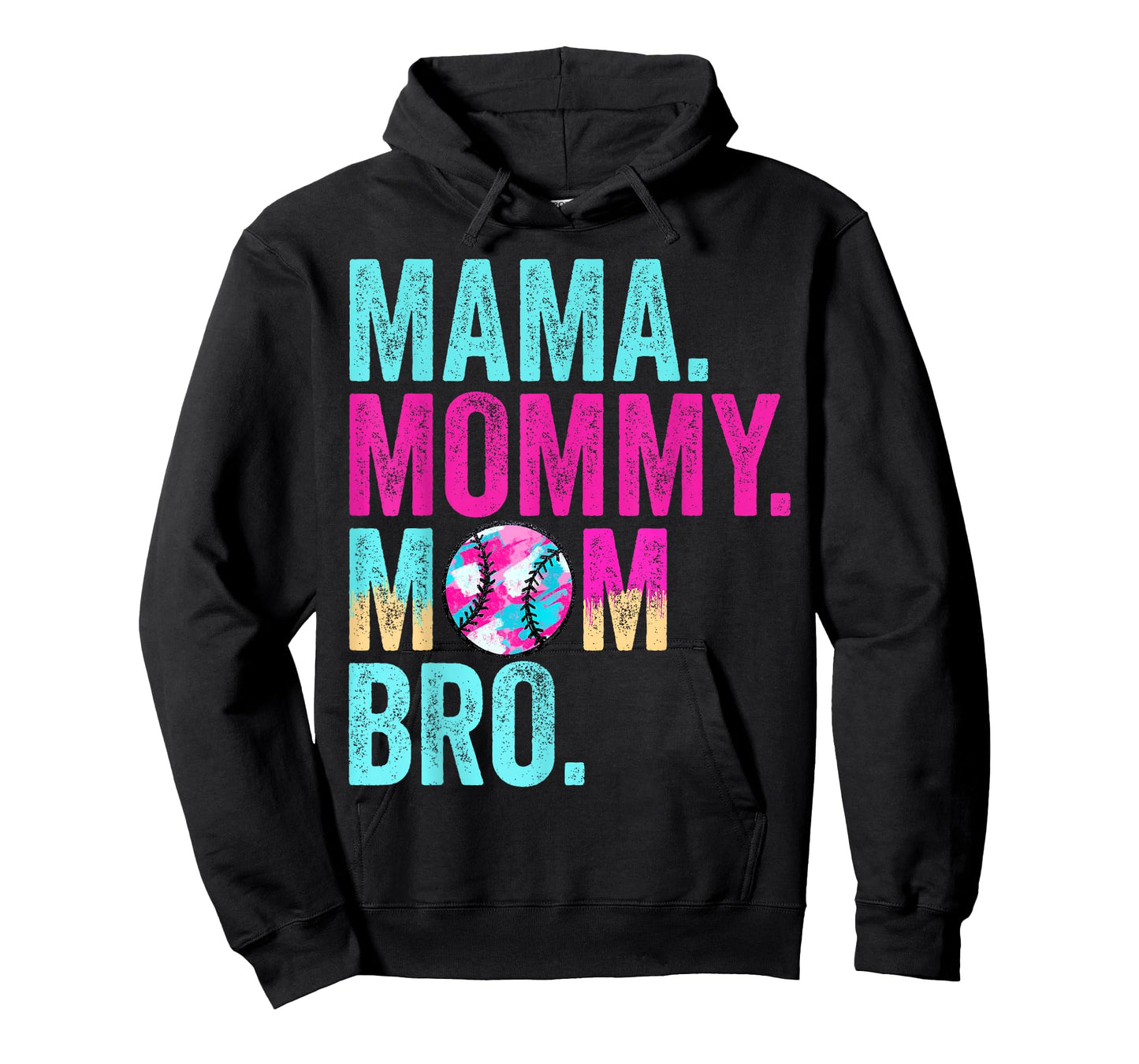 Mama Mommy Mom Bro Baseball Mom Drip Ice Cream T-Shirt
