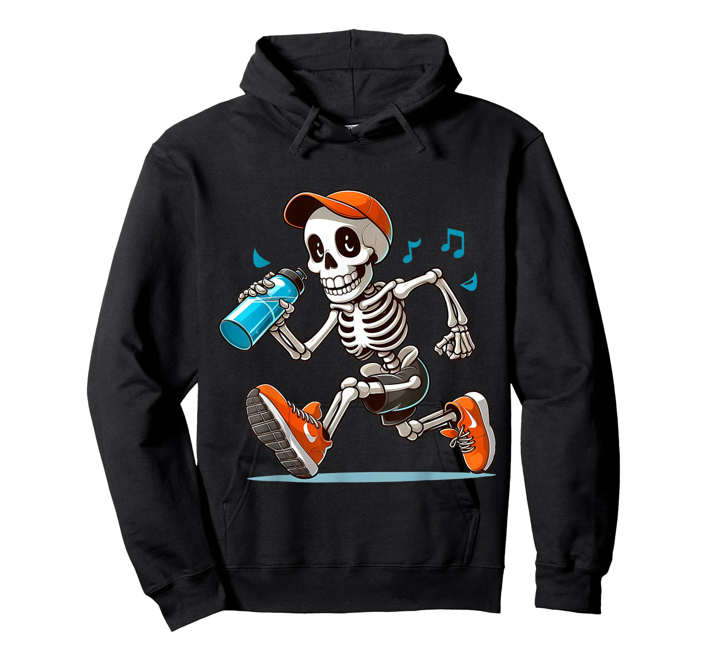 Running Skeleton Halloween Costume Spooky Runners Lover T-Shirt
