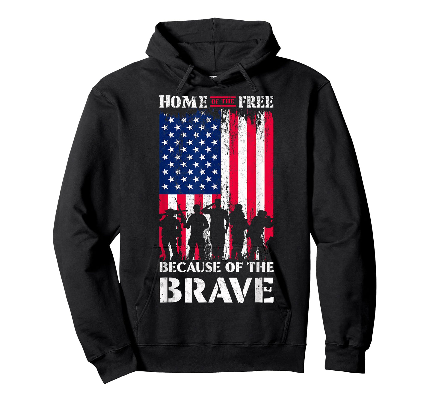 Home of a Free Because of The Brave US Flag Patriotic Proud T-Shirt