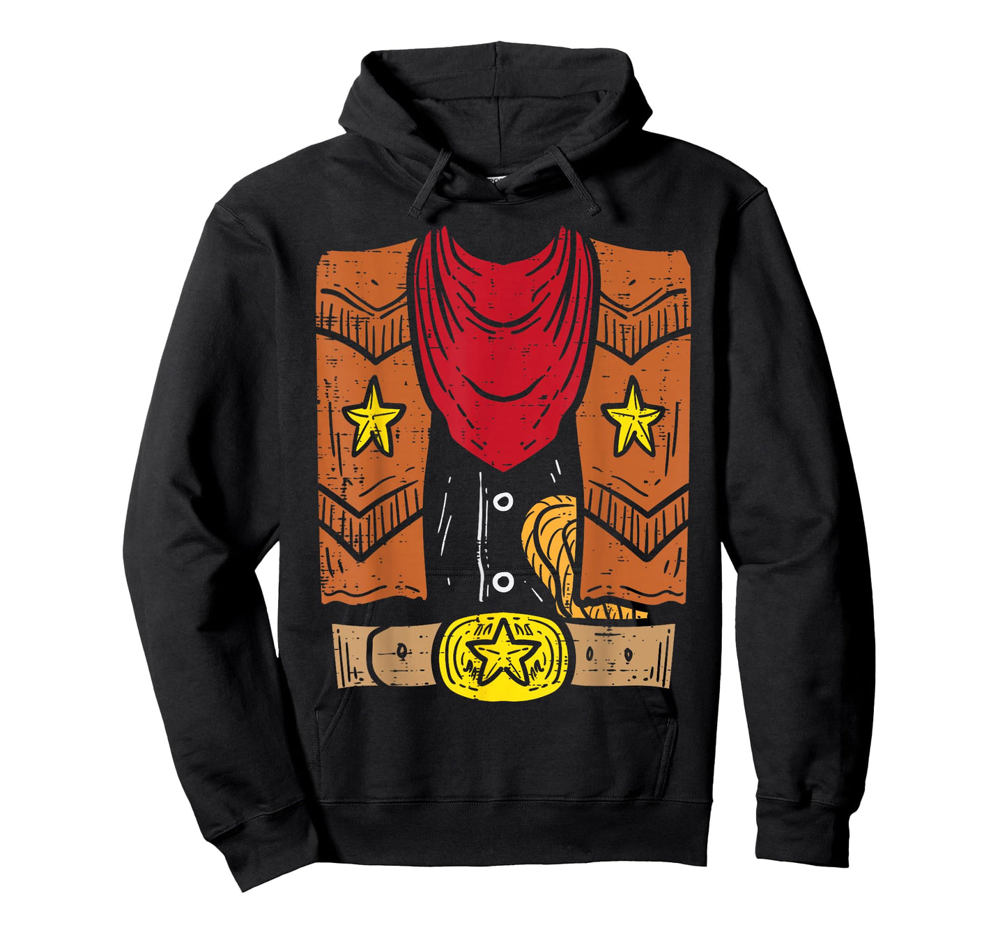 Cowboy Costume Cool Rodeo Country Halloween Men Boys Kids T-Shirt