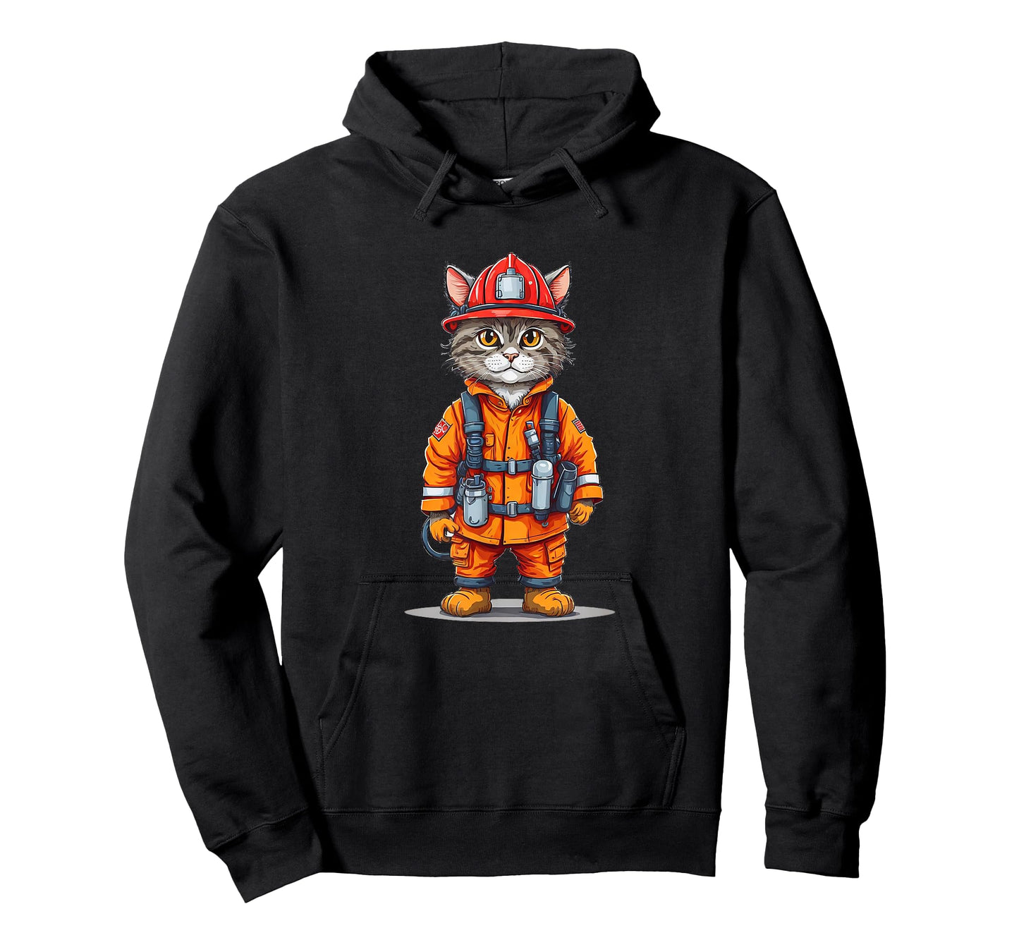 Fire Fighter Cat T-Shirt