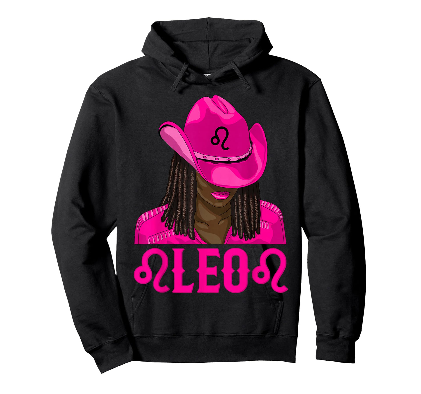 Leo Western Cowgirl African American Black Women T-Shirt