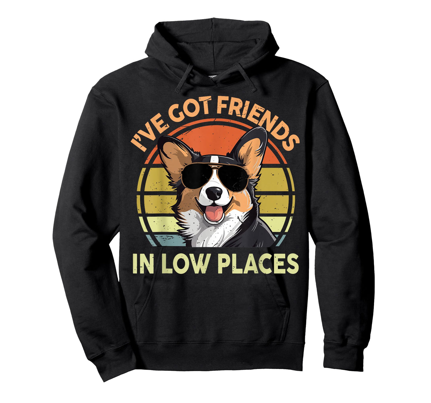 Funny Corgi I've Got Friends Low Places Corgi Gift for Lover T-Shirt