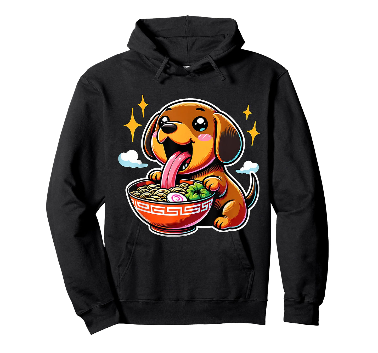 Kawaii Anime Dachshund Dog Ramen T-Shirt
