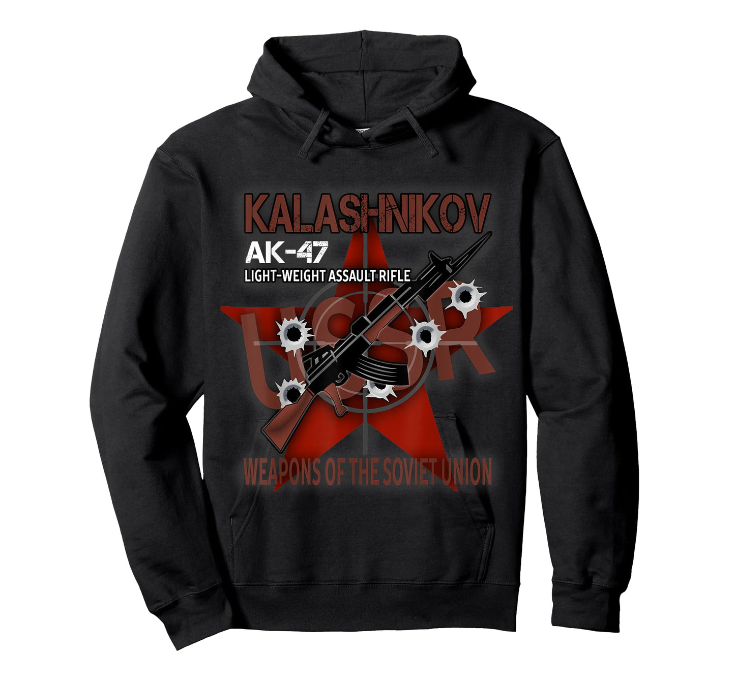 Soviet Kalashnikov AK-47 Vintage USSR Russian Rifle Gun CCCP T-Shirt