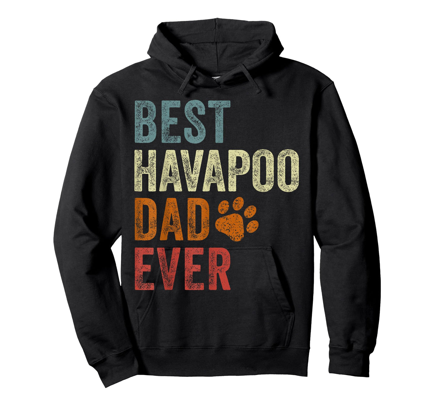 Retro Best Havapoo Dad Ever Havapoo Papa Father's Day T-Shirt