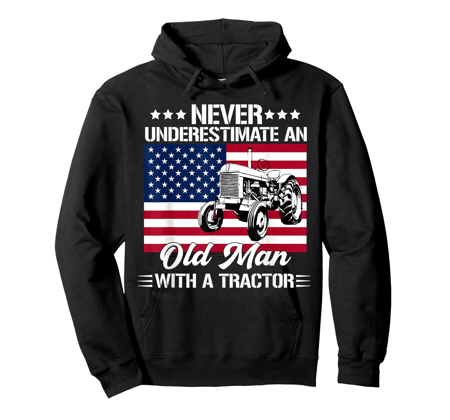 never underestimate an old man with a tractor Farmer T-Shirt