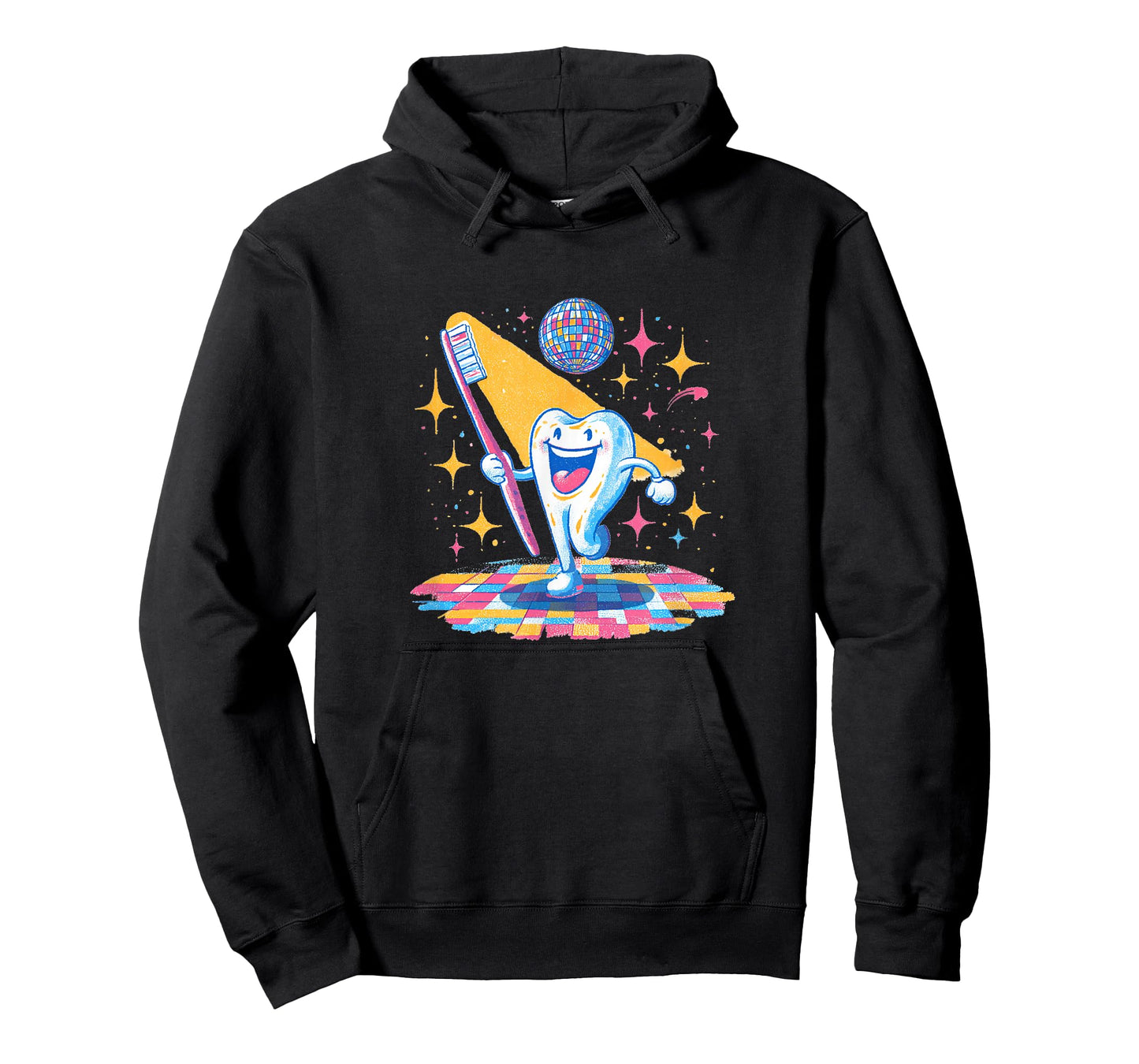 Amazing Tooth Party with Toothbrush and Cool Colors T-Shirt