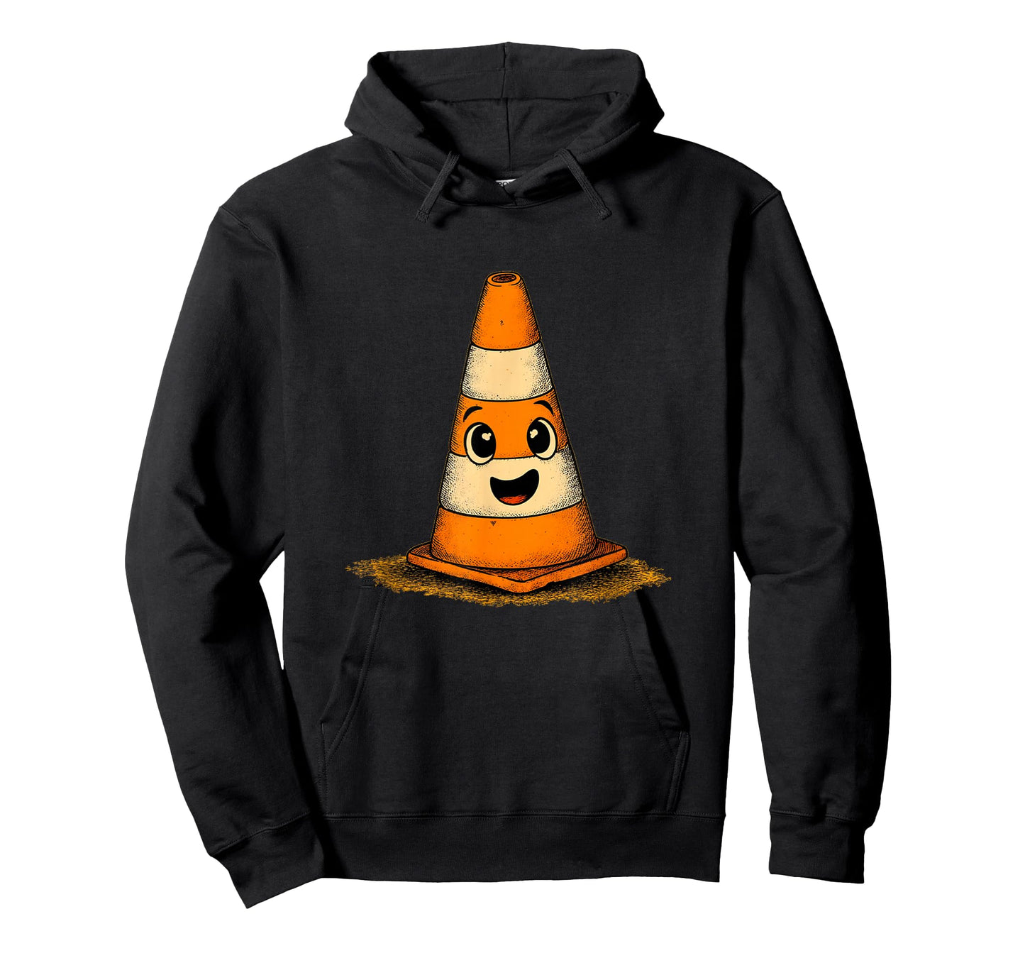 Funny Happy Traffic Cone Look T-Shirt