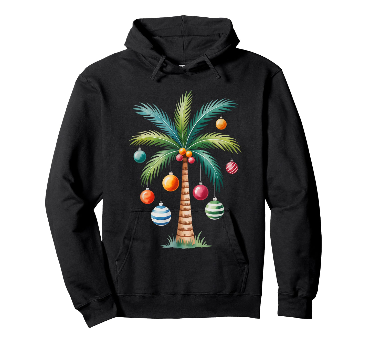 Christmas Palm Tree Lights Tropical Holiday Island T-Shirt