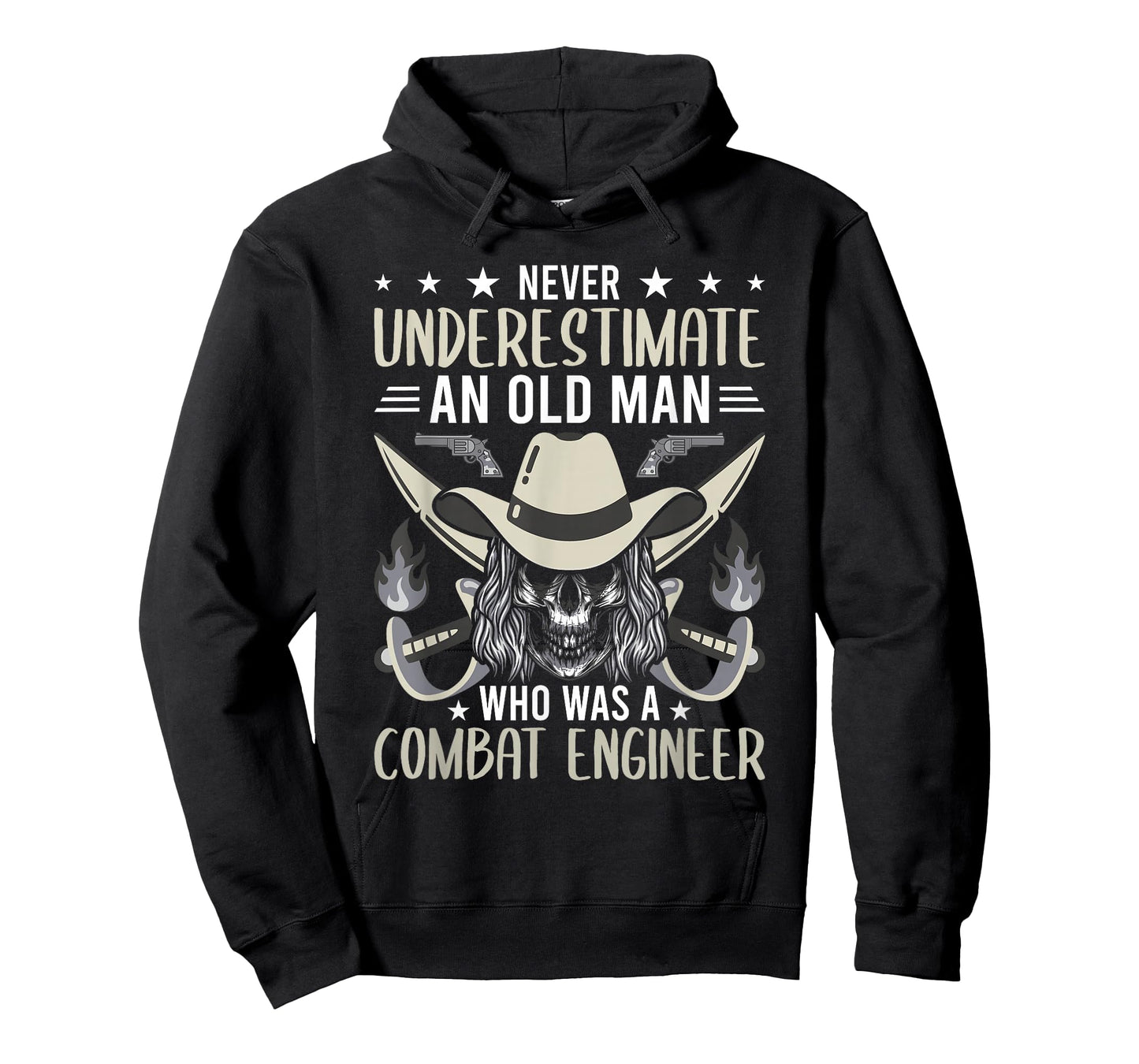 Never Underestimate An Old Man Who Was A Combat Engineer T-Shirt