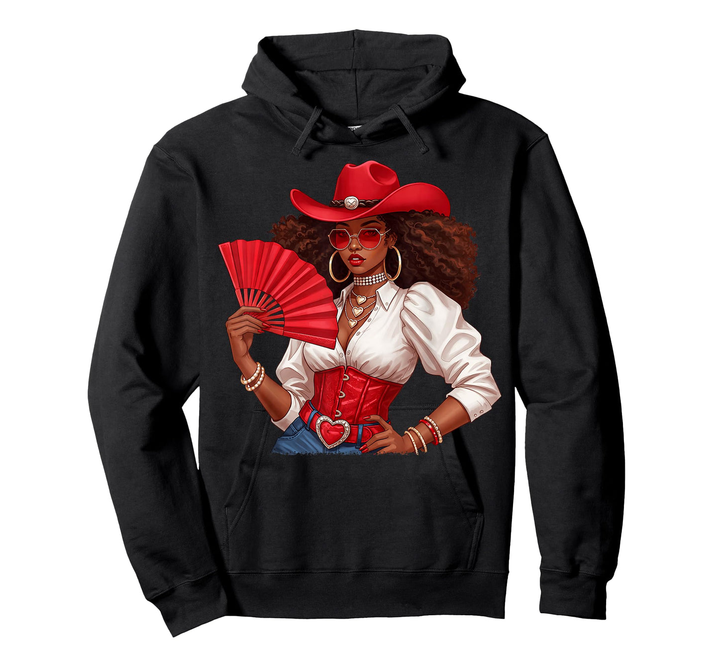 Black Cowgirl Melanin Western Country Women Girl Juneteenth T-Shirt