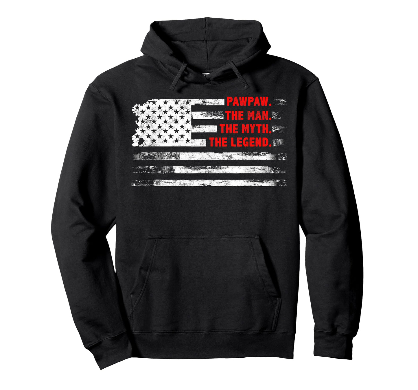 Pawpaw The Man Myth Legend American USA flag Father’s day T-Shirt
