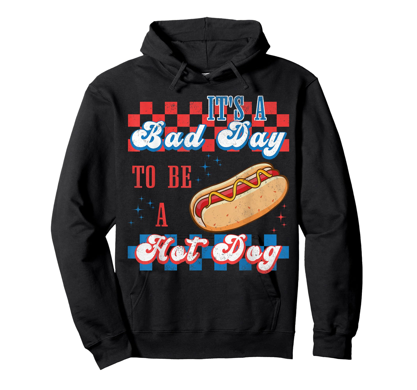 It's A Bad Day To Be A HotDog Retro Independence Day T-Shirt