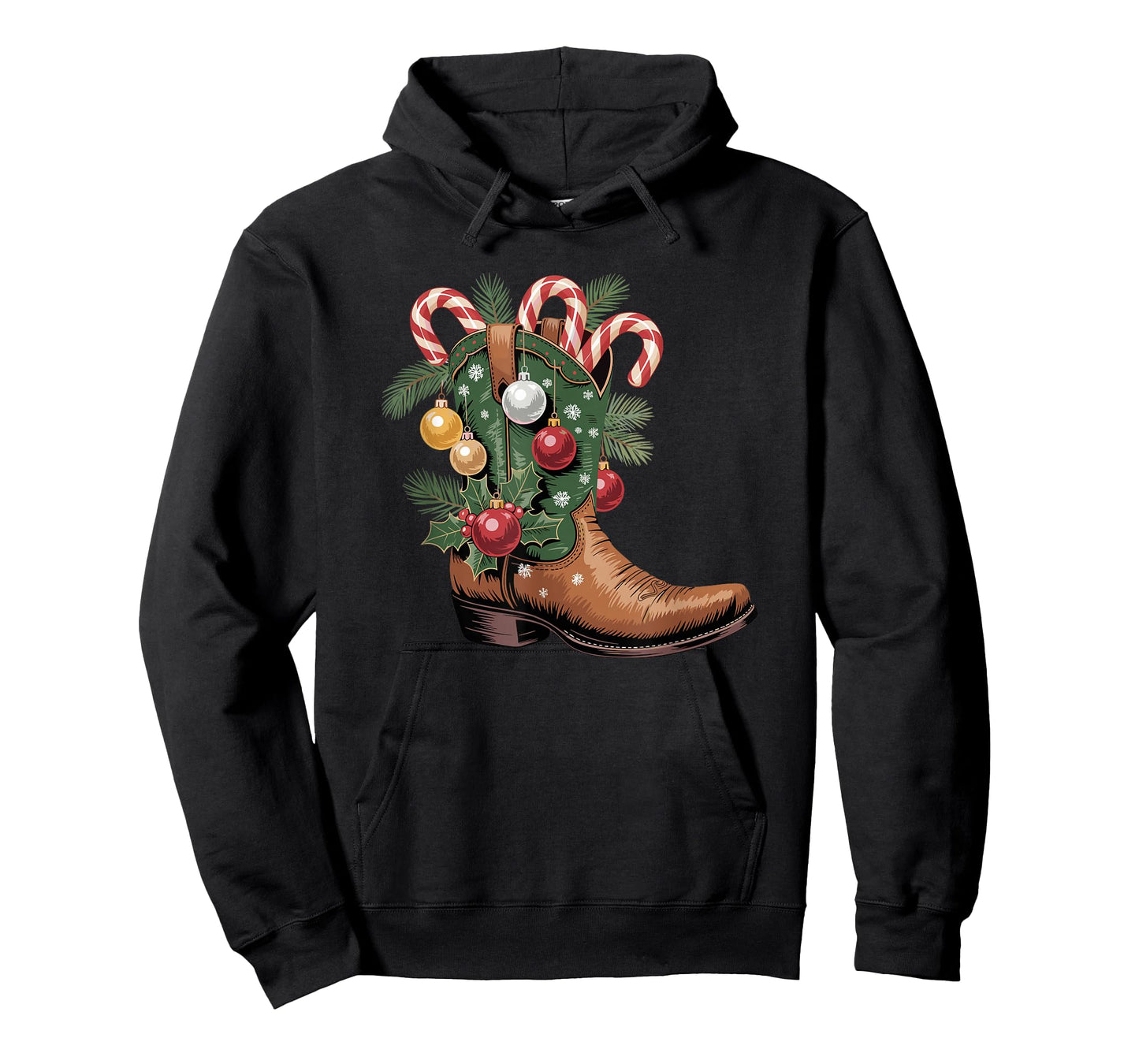 Cowboy Boots Country Western Cowboy Christmas T-Shirt