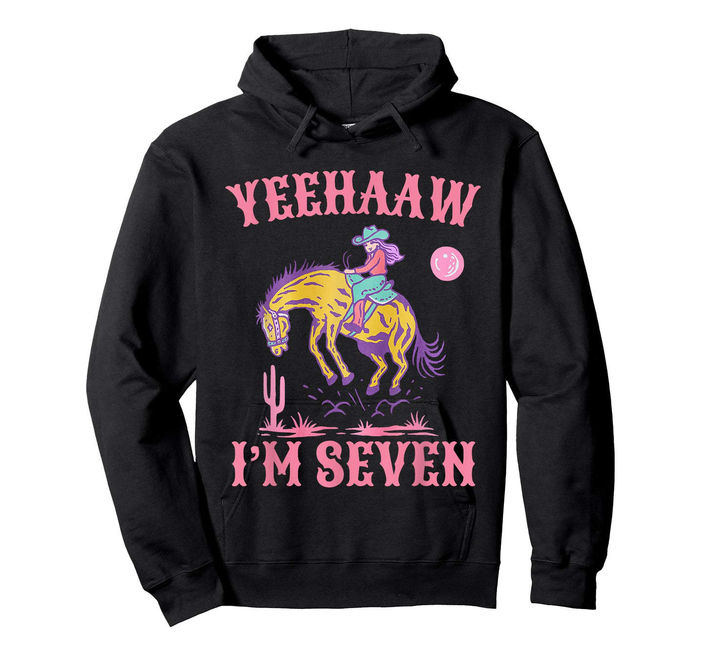 Kids 7 years old Cowgirl Western Rodeo 7th Birthday girl T-Shirt