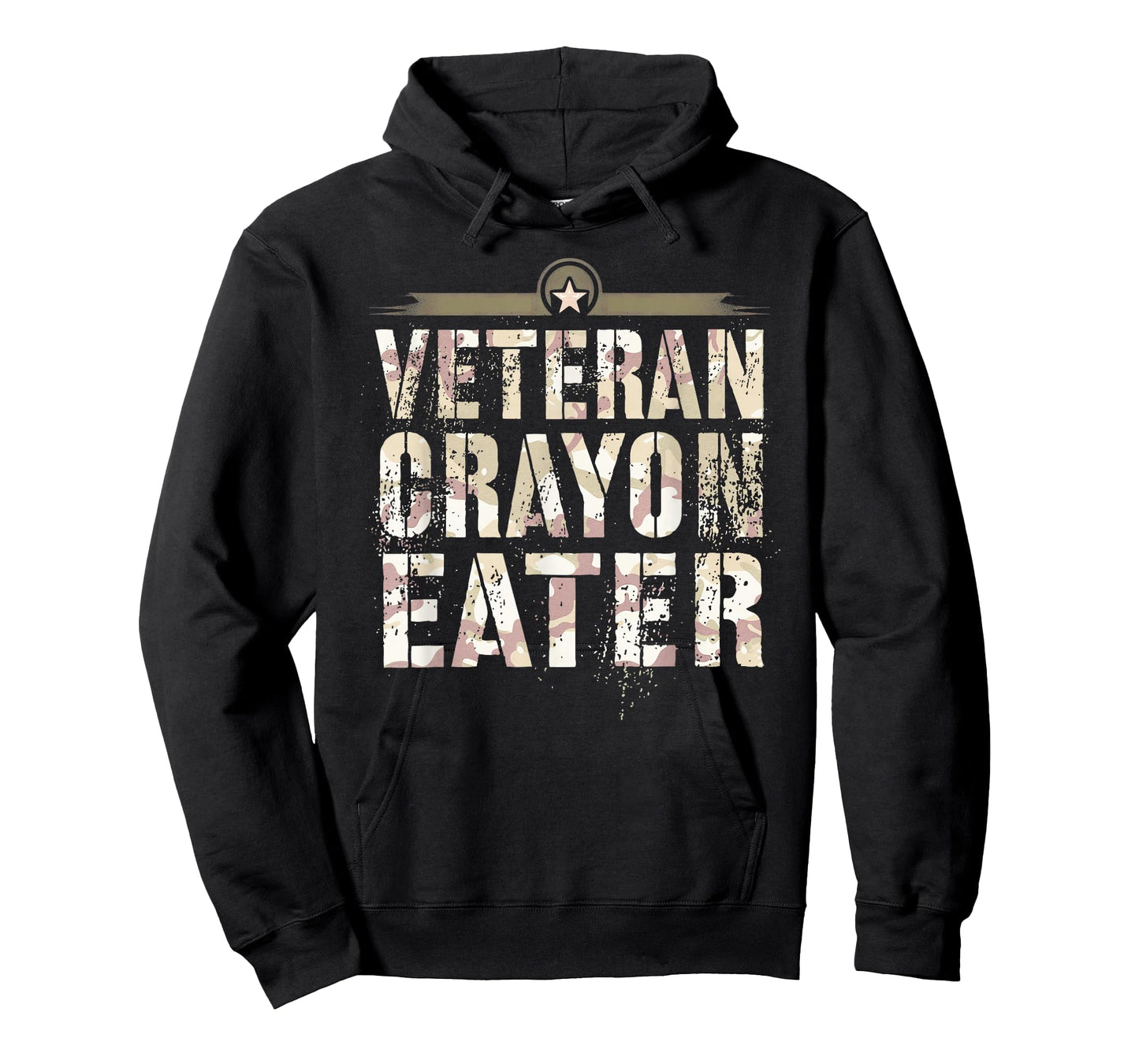 Sarcastic VETERAN CRAYON EATER I Eat Proud Grunt Military T-Shirt
