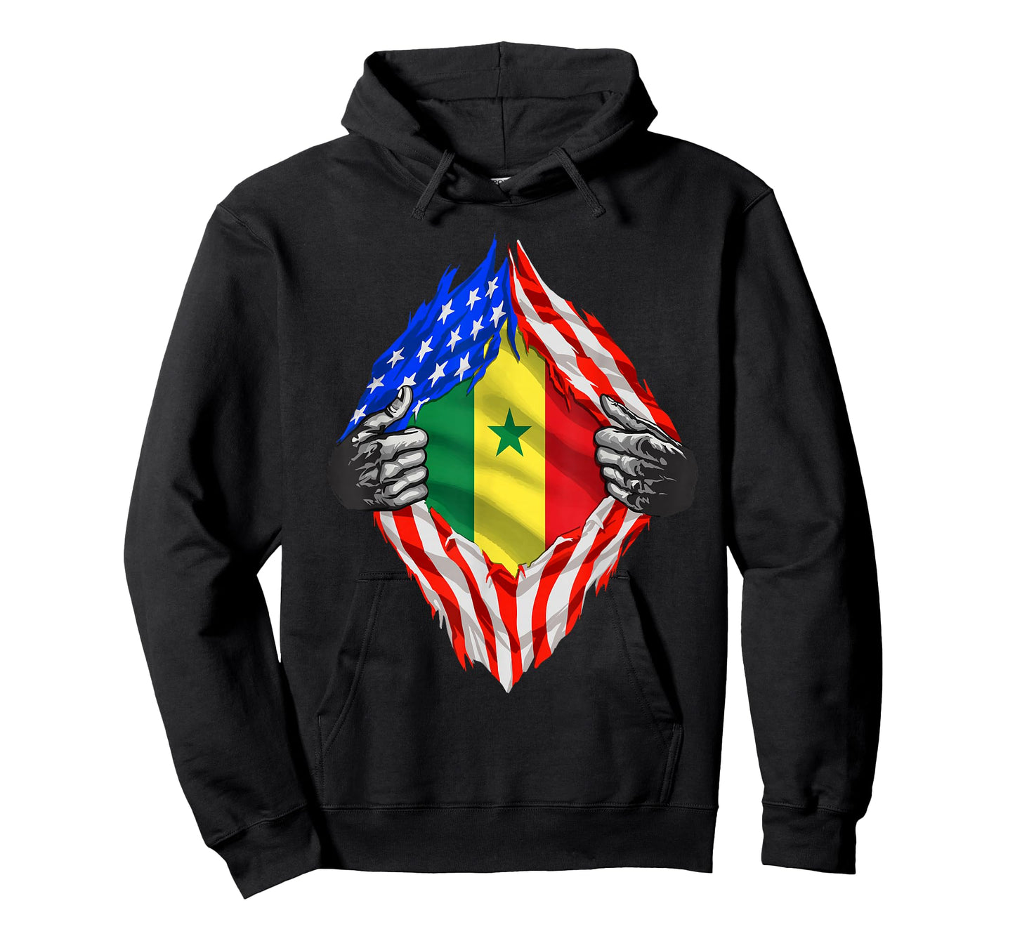 Senegal T-shirt USA Senegal Flag Senegalese American Roots T-Shirt