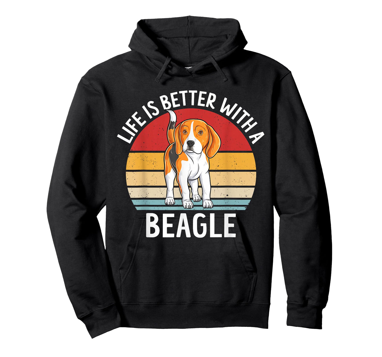 Life Is Better With A Beagle Funny Dog Puppy Vintage Beagle T-Shirt