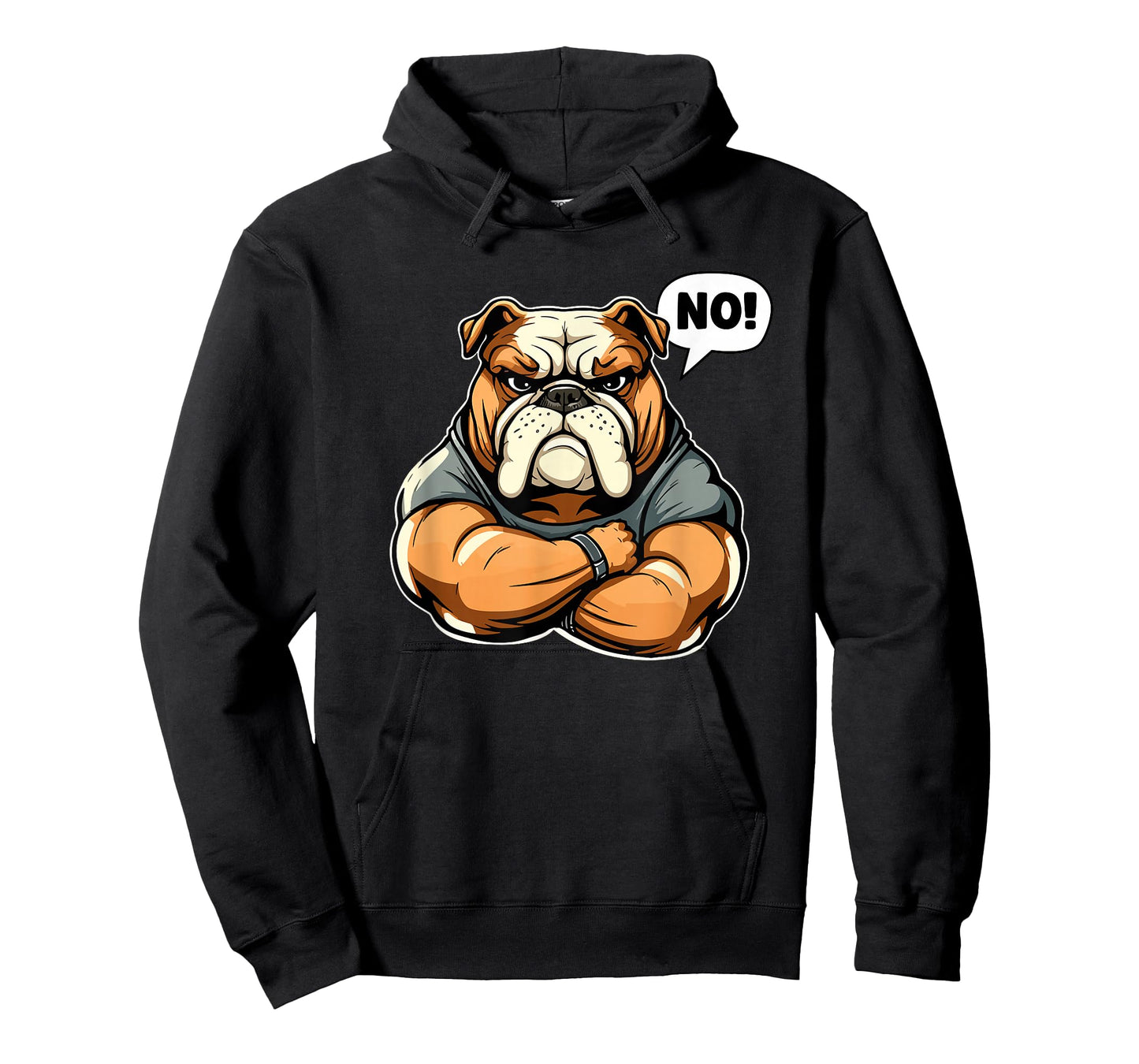 Funny Dog Bulldog - No! T-Shirt