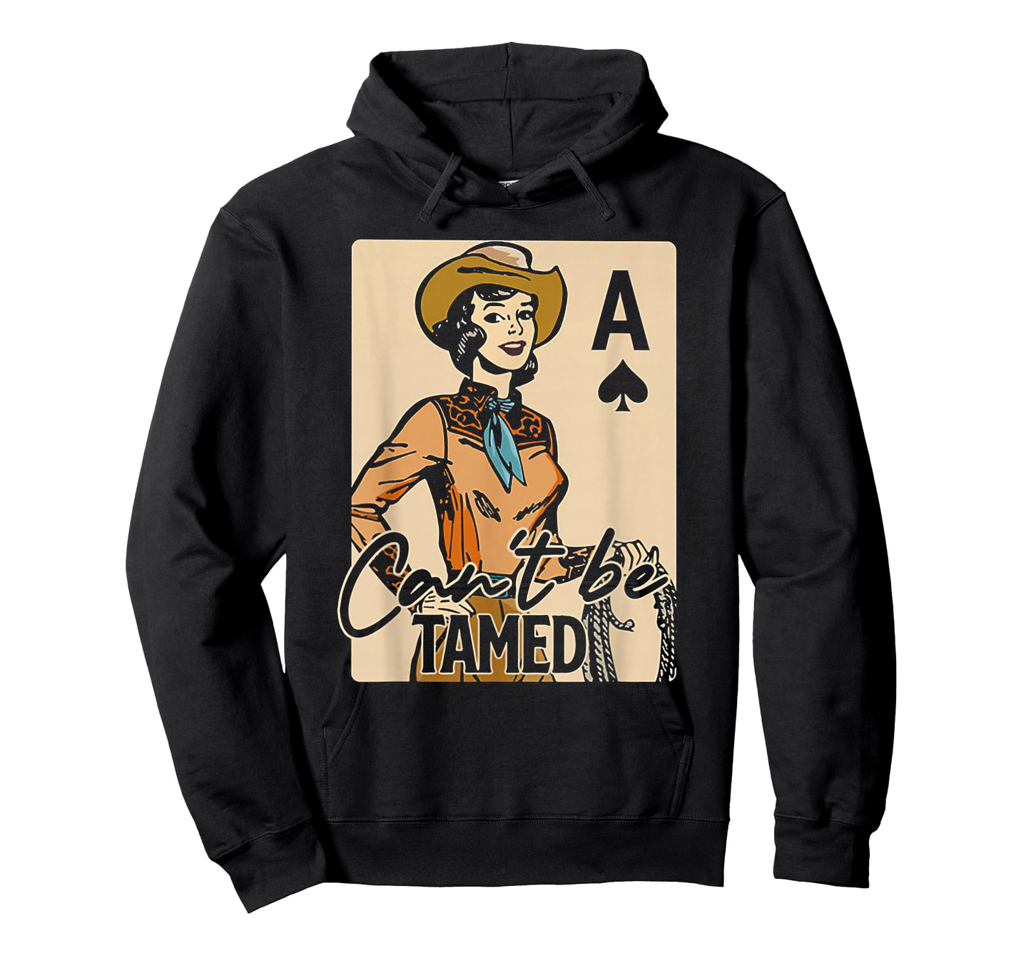 Retro Cowgirl Card Can't Be Tamed Western Country Midwest T-Shirt