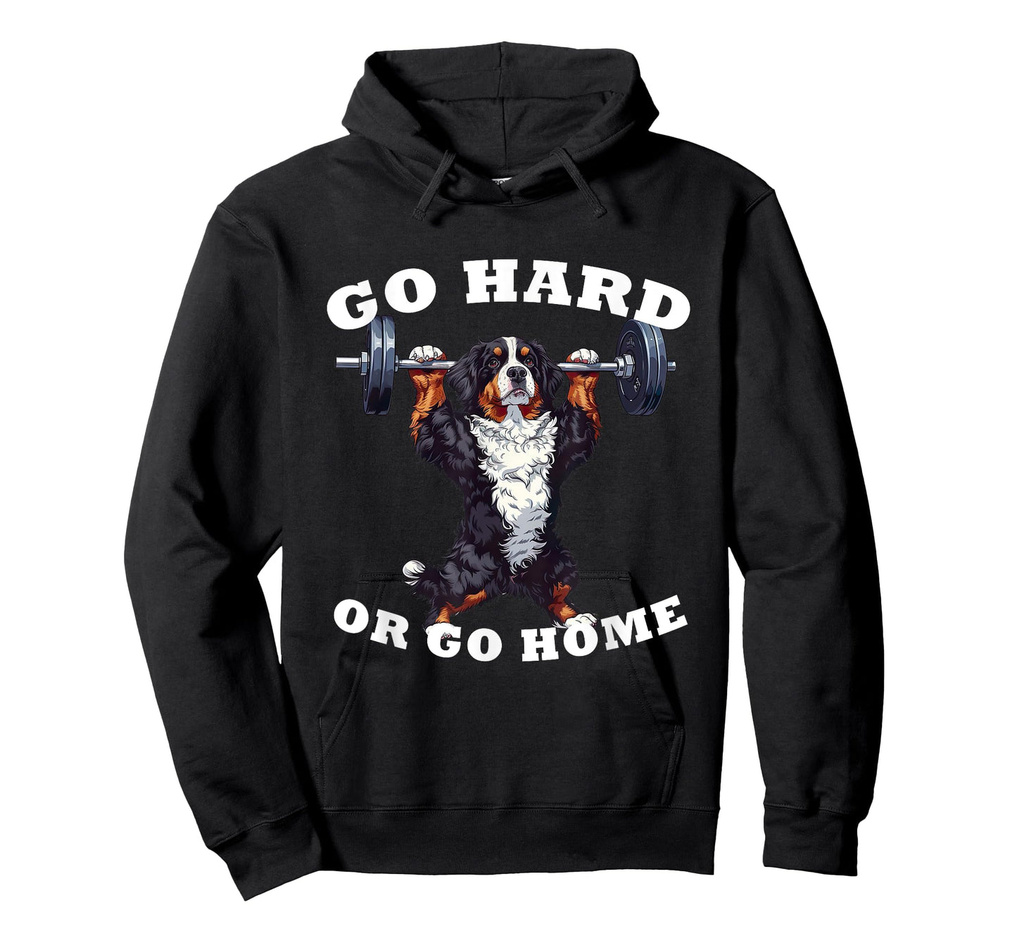 Pumping Weight Lifting Funny Bernese Mountain Dog T-Shirt