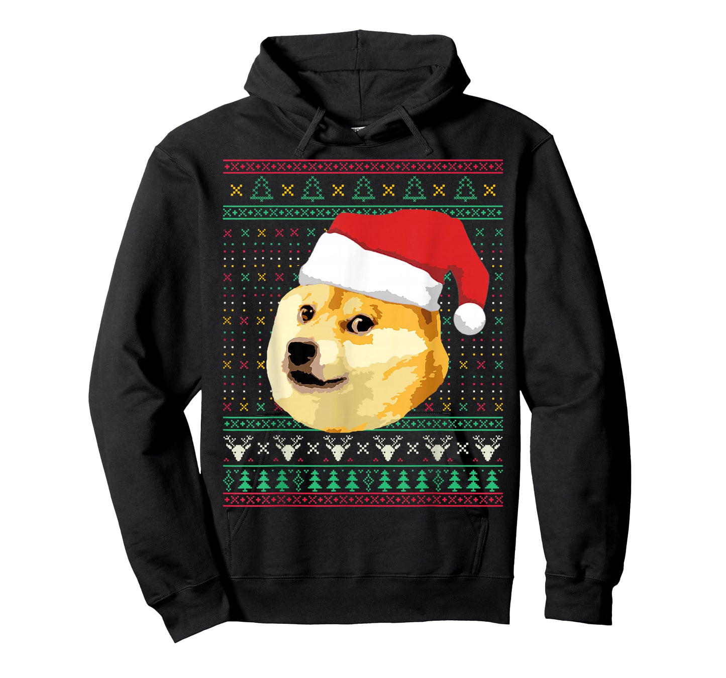 Christmas Doge Meme Shiba Inu Santa Funny Ugly Sweater Xmas T-Shirt