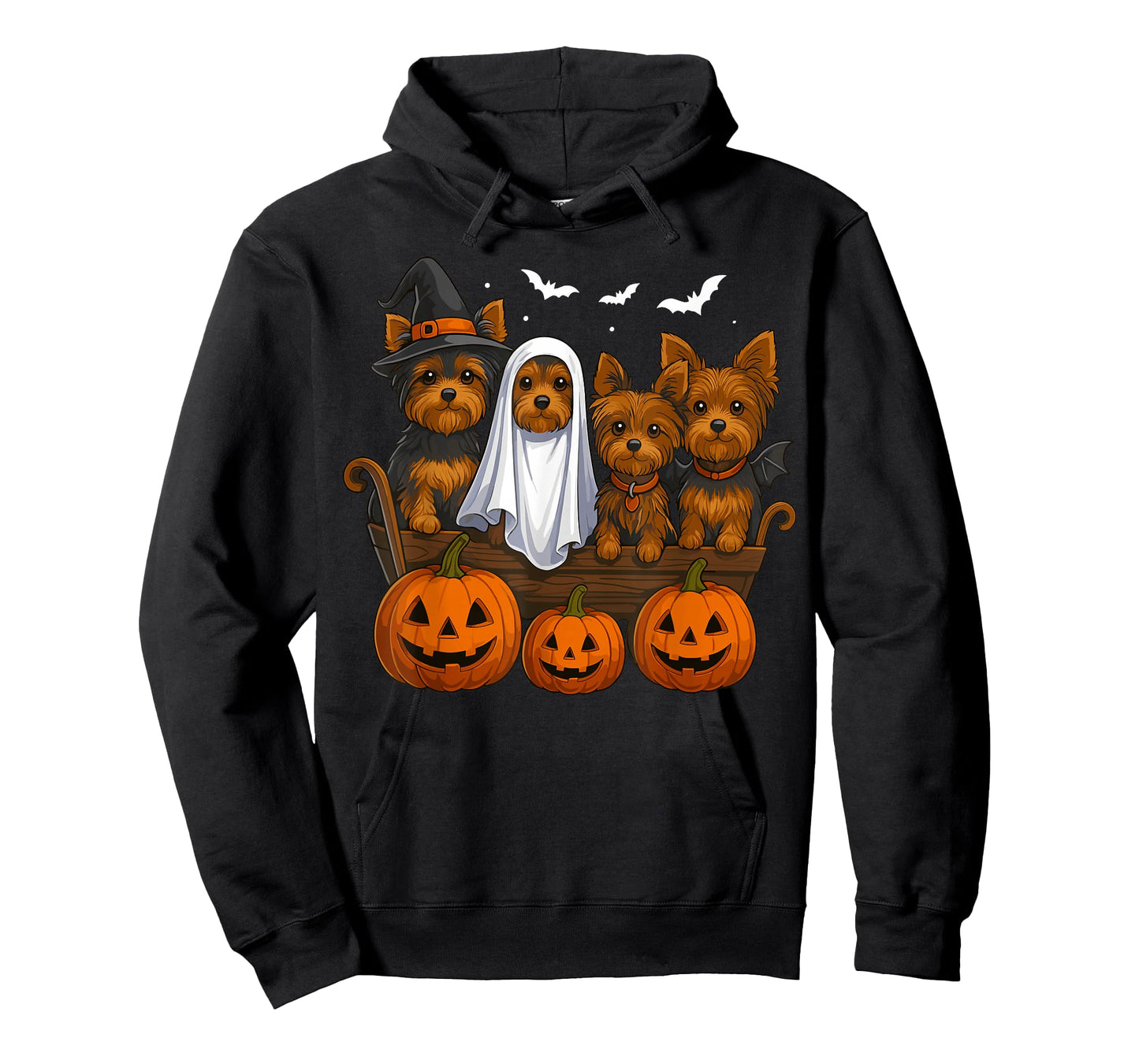 Yorkie Halloween Funny Yorkshire Terrier Dog Trick or Treat T-Shirt
