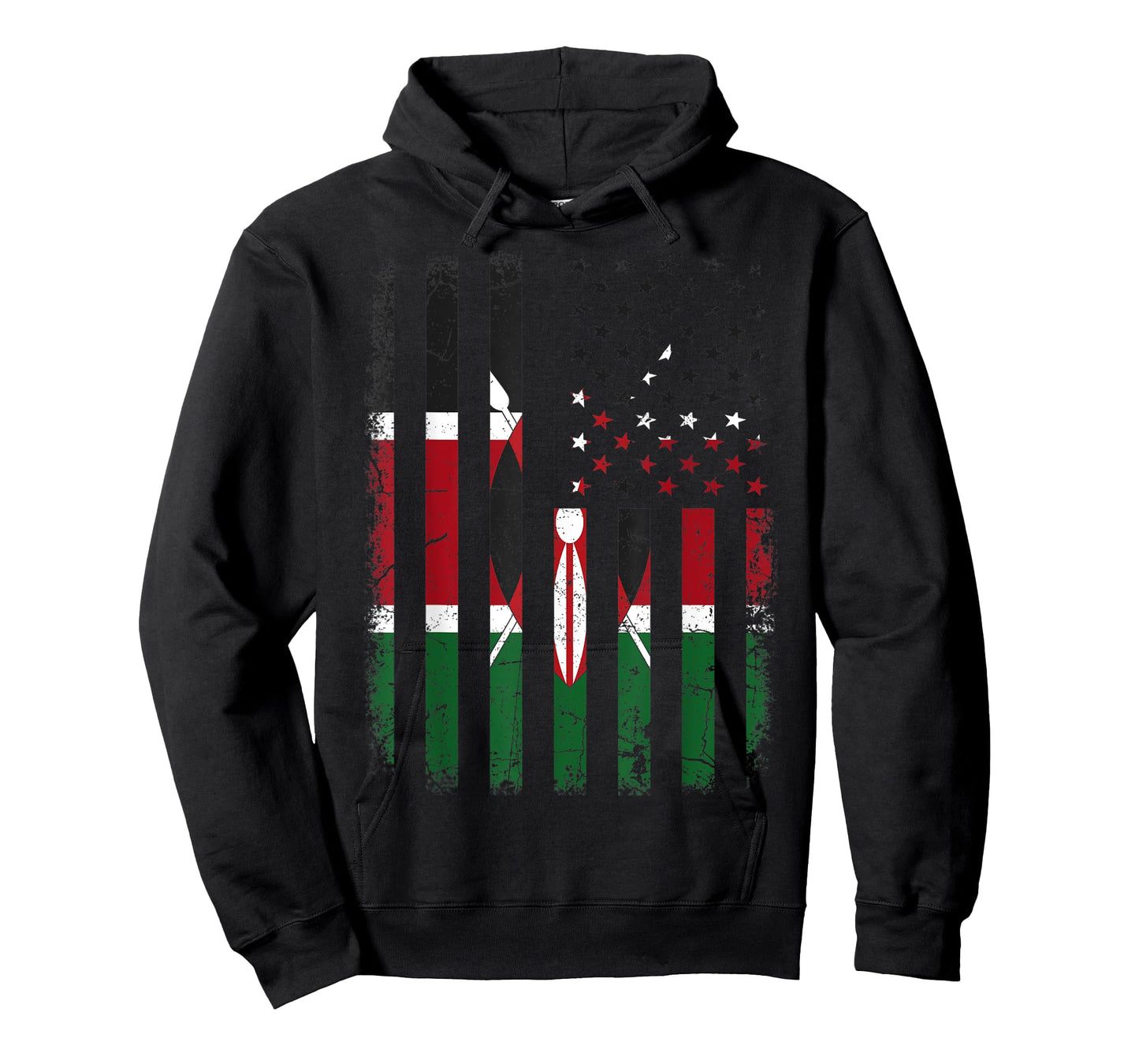 Kenyan American Flag Kenya America Pride Heritage T-Shirt for Women Kids Men