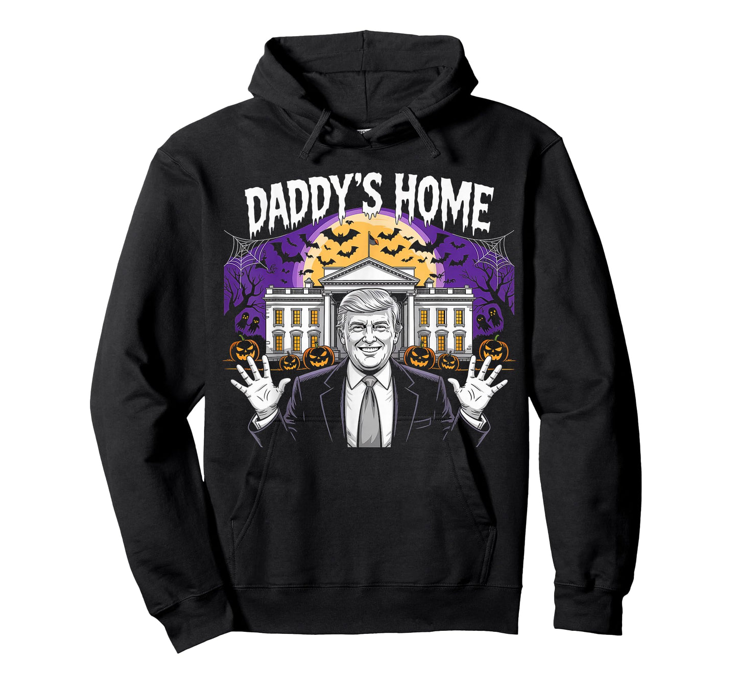 Funny Halloween 2025 Patriot Daddy's Home White House USA T-Shirt