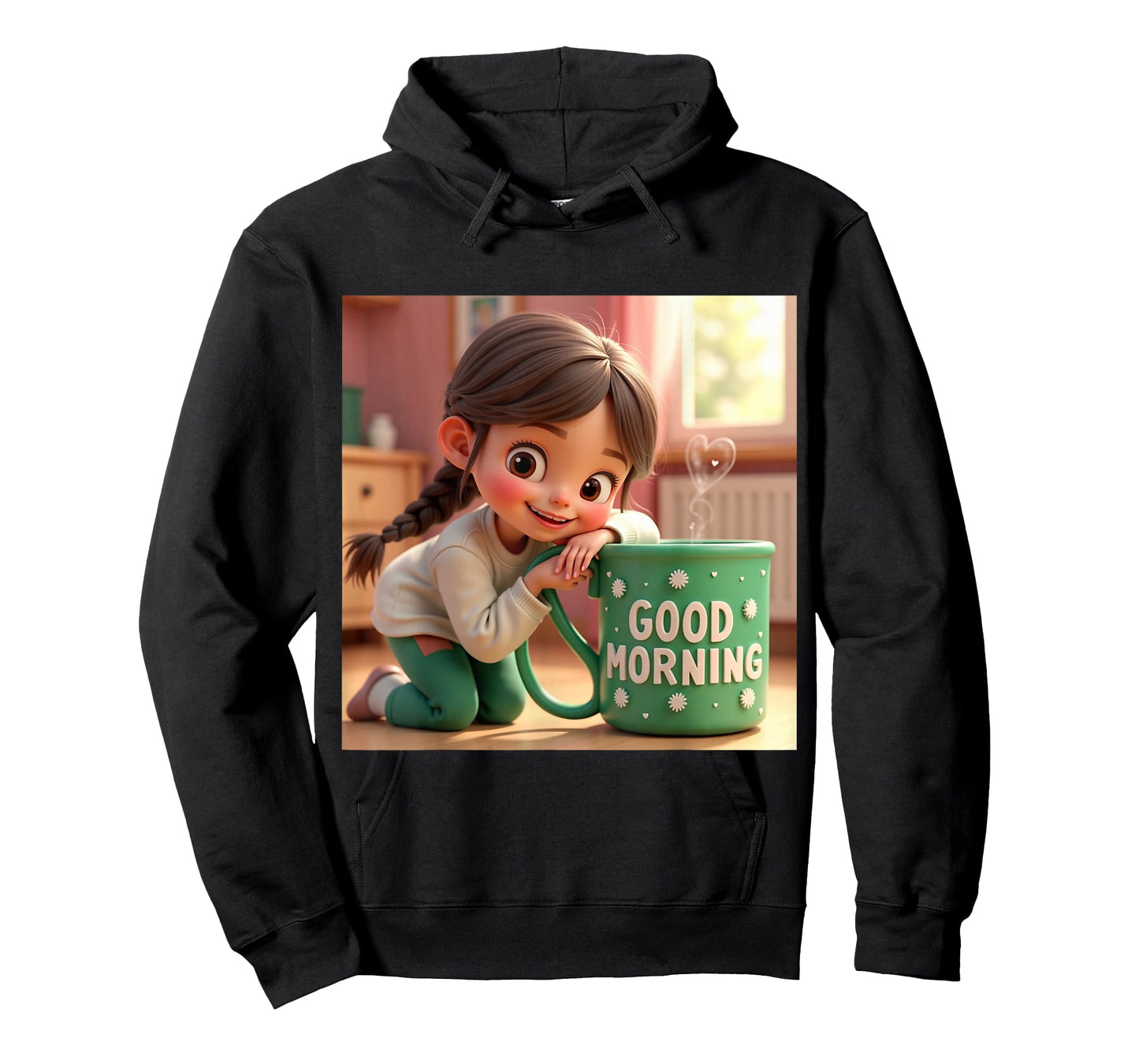 Cute Good Morning Mug Artwork T-Shirt