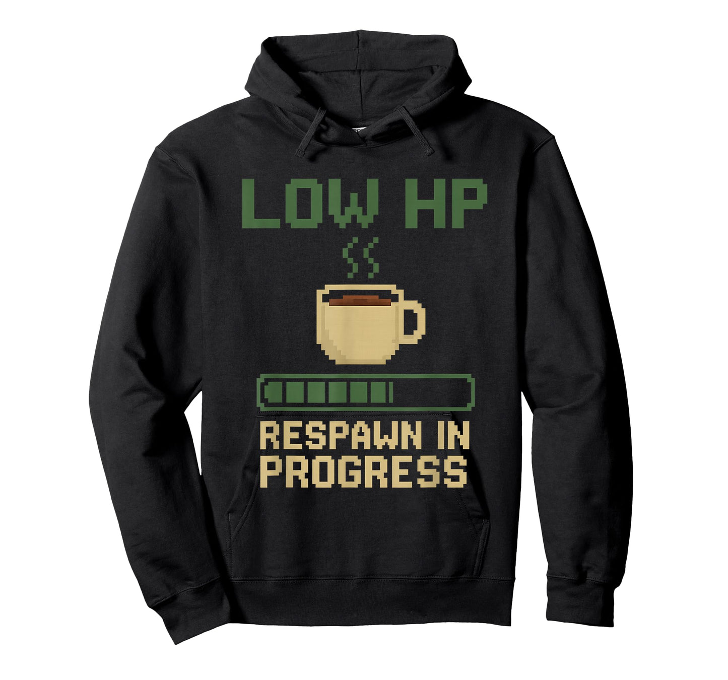 Low HP Respawn in Progress Funny Gamer Coffee T-Shirt