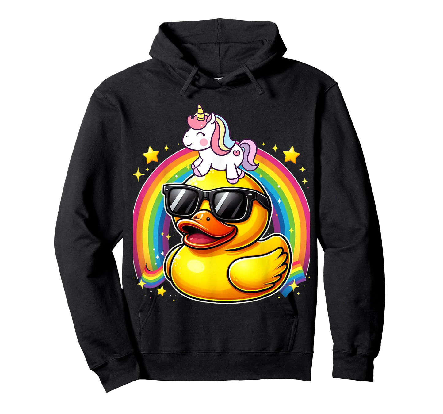 Unicorn Riding Rubber Duck Boys Girls Men Women Kids Teens T-Shirt