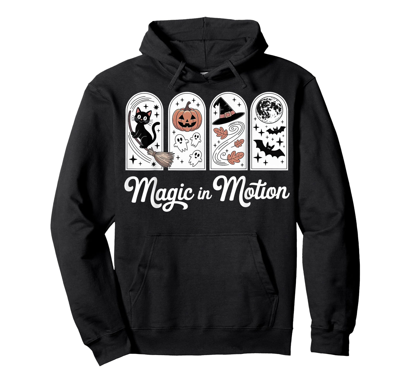 Cute Halloween Magic in Motion Womens Girls T-Shirt
