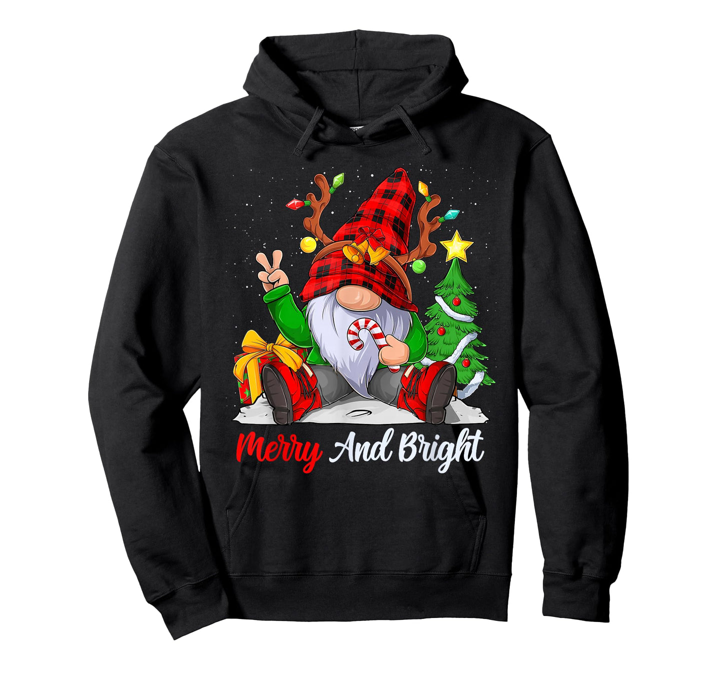 Merry and bright christmas gnome family pajamas matching T-Shirt