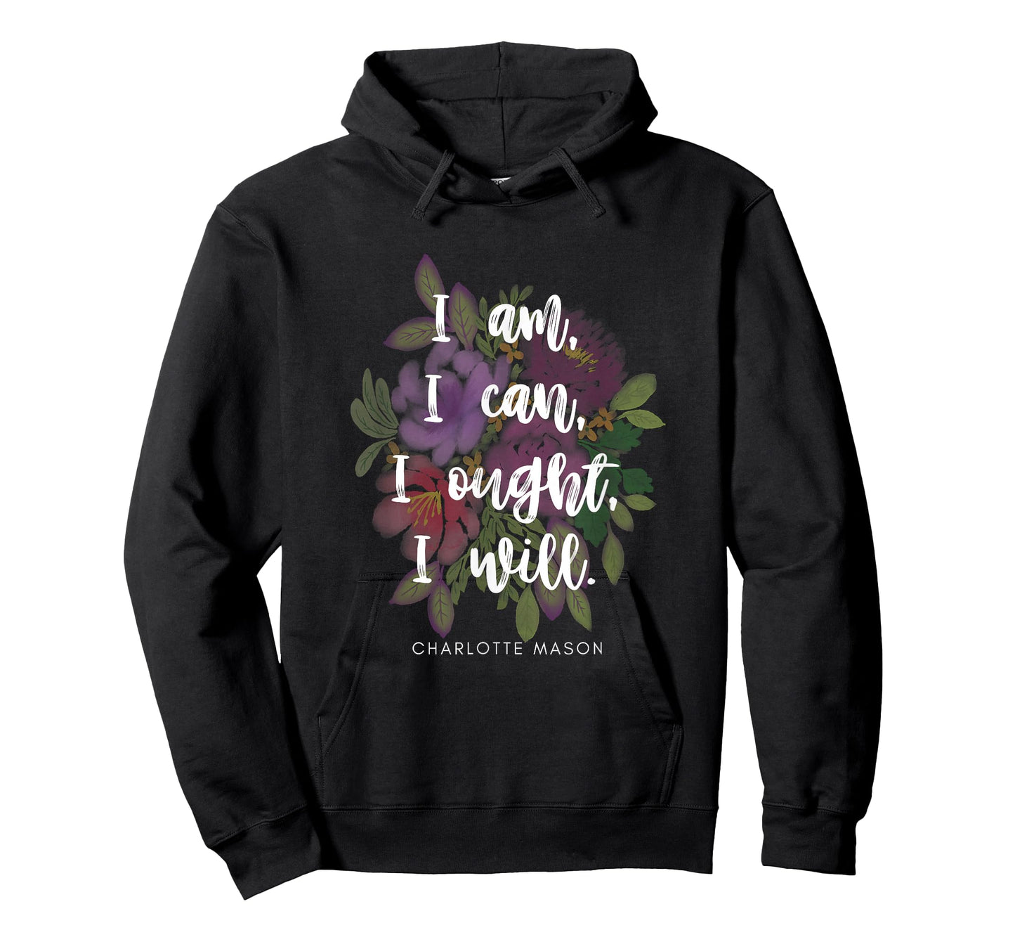 Cute Charlotte Mason quote with flowers t-shirt T-Shirt
