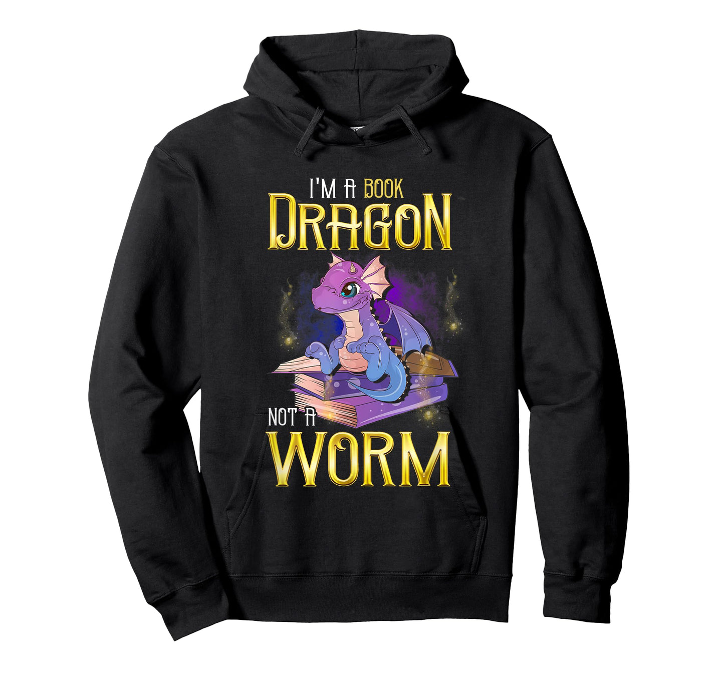 I'm a Book Dragon, Not a Worm! Funny Book Lover Gift T-Shirt