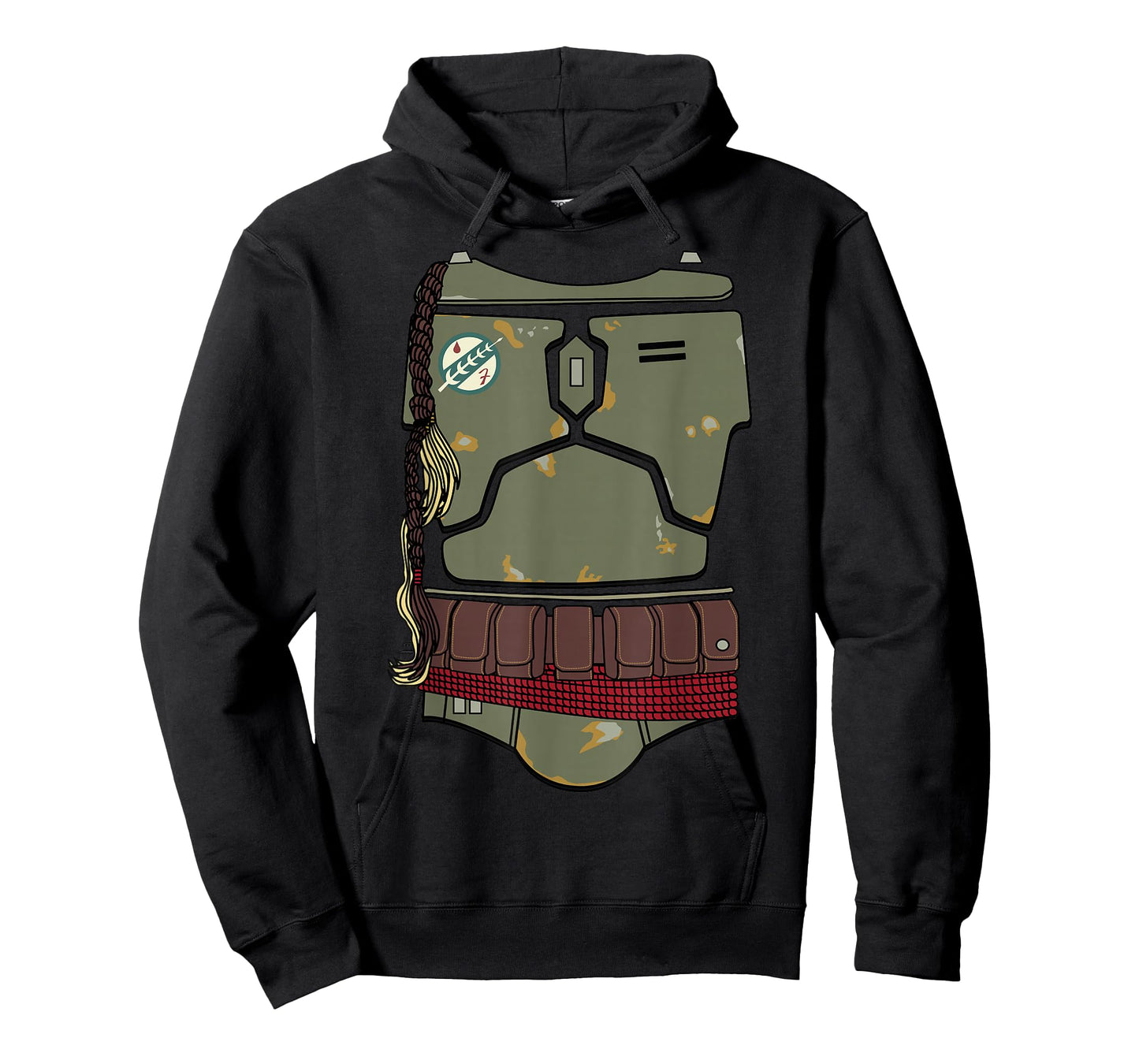 Star Wars Distressed Boba Fett Armor Halloween T-Shirt