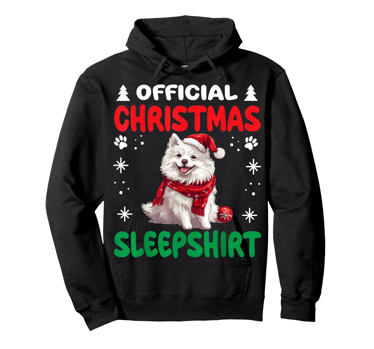 American Eskimo Dog Christmas Pajama Official Christmas T-Shirt