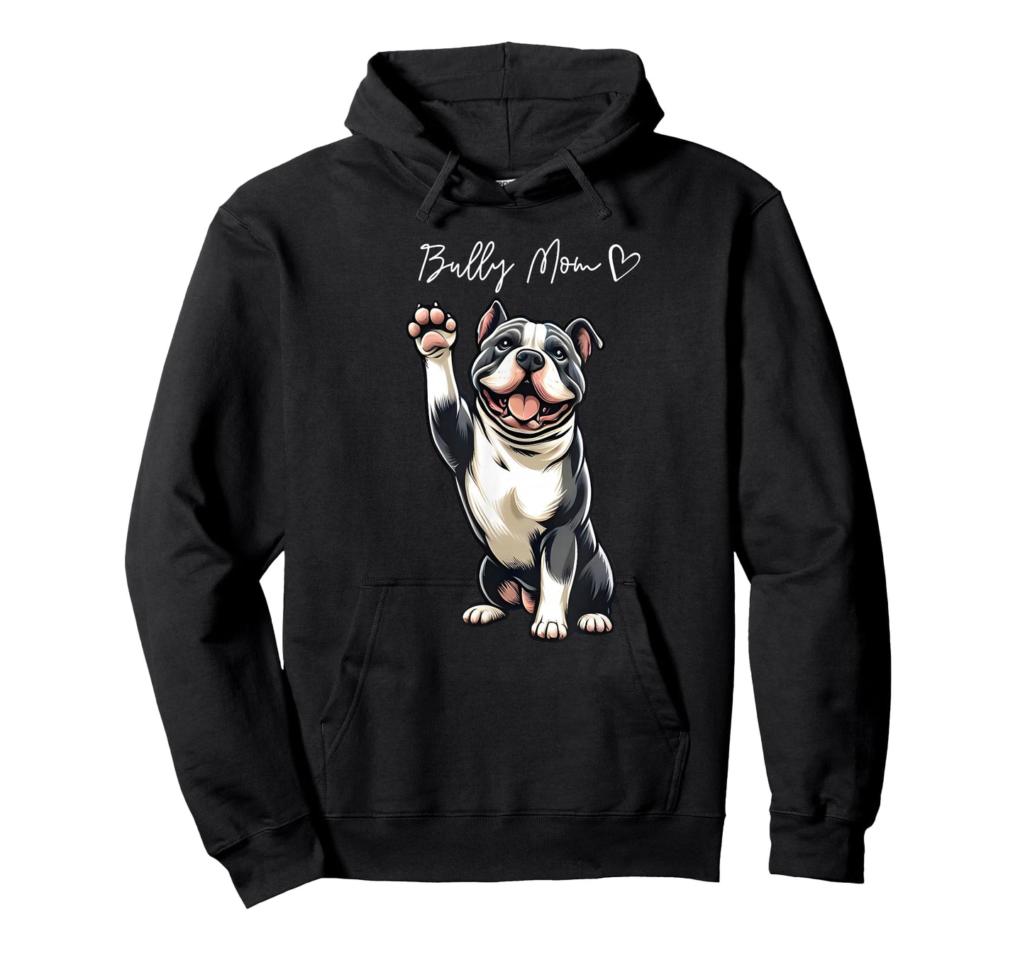 American Bully Pitbull Dog Love Support And Proud Bully Mom T-Shirt